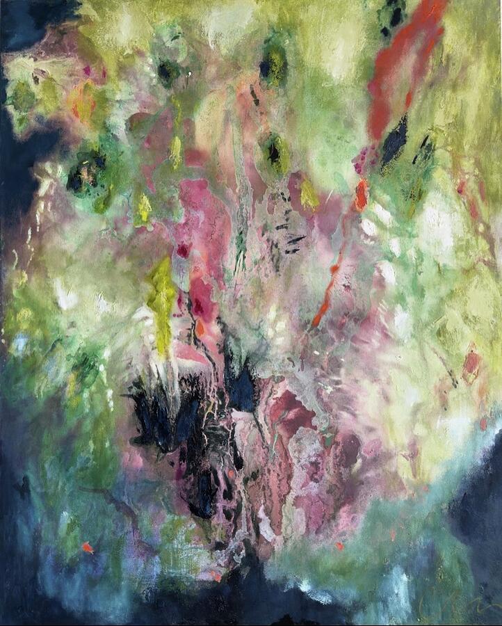 A Moment in Time, No. 3 — abstract painting by Charlene Falk