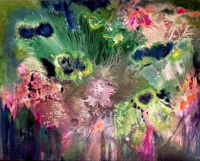 A Moment in Time — abstract painting by Charlene Falk
