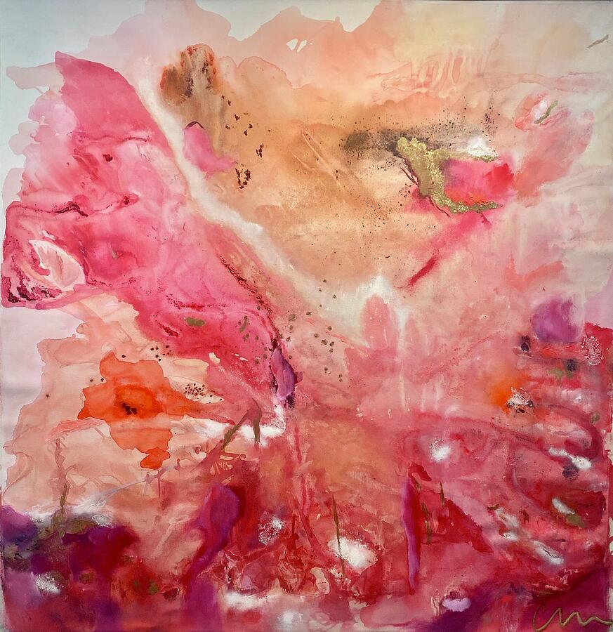 Bougainvillea — abstract painting by Charlene Falk