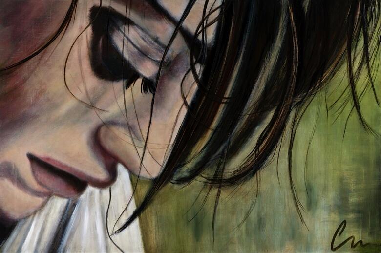 Courage — abstract painting by Charlene Falk