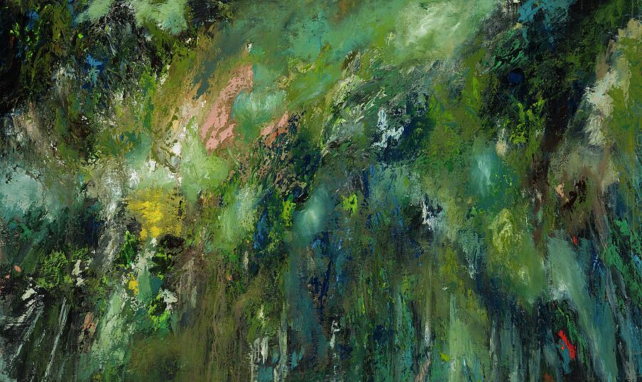 A Place You Cannot See, No. 3 — abstract painting by Charlene Falk