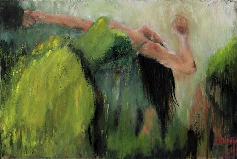 Free — abstract painting by Charlene Falk