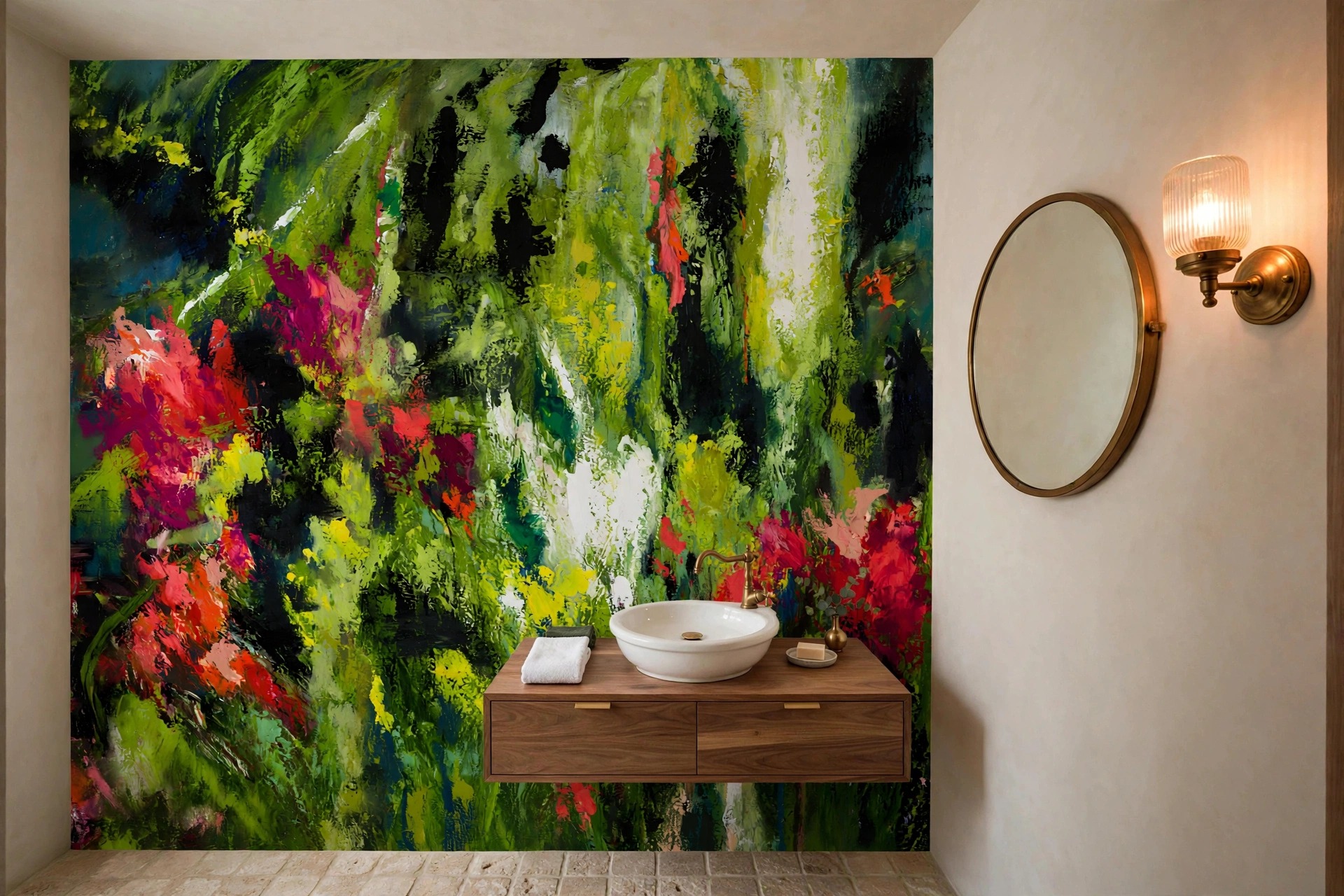 How the Flowers Grow as a custom wallpaper mural by Charlene Falk