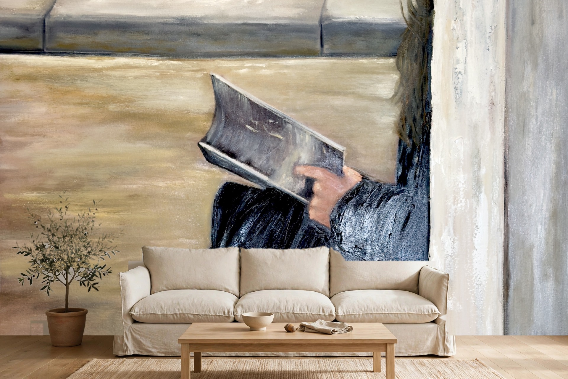 Poetry as a custom wallpaper mural by Charlene Falk