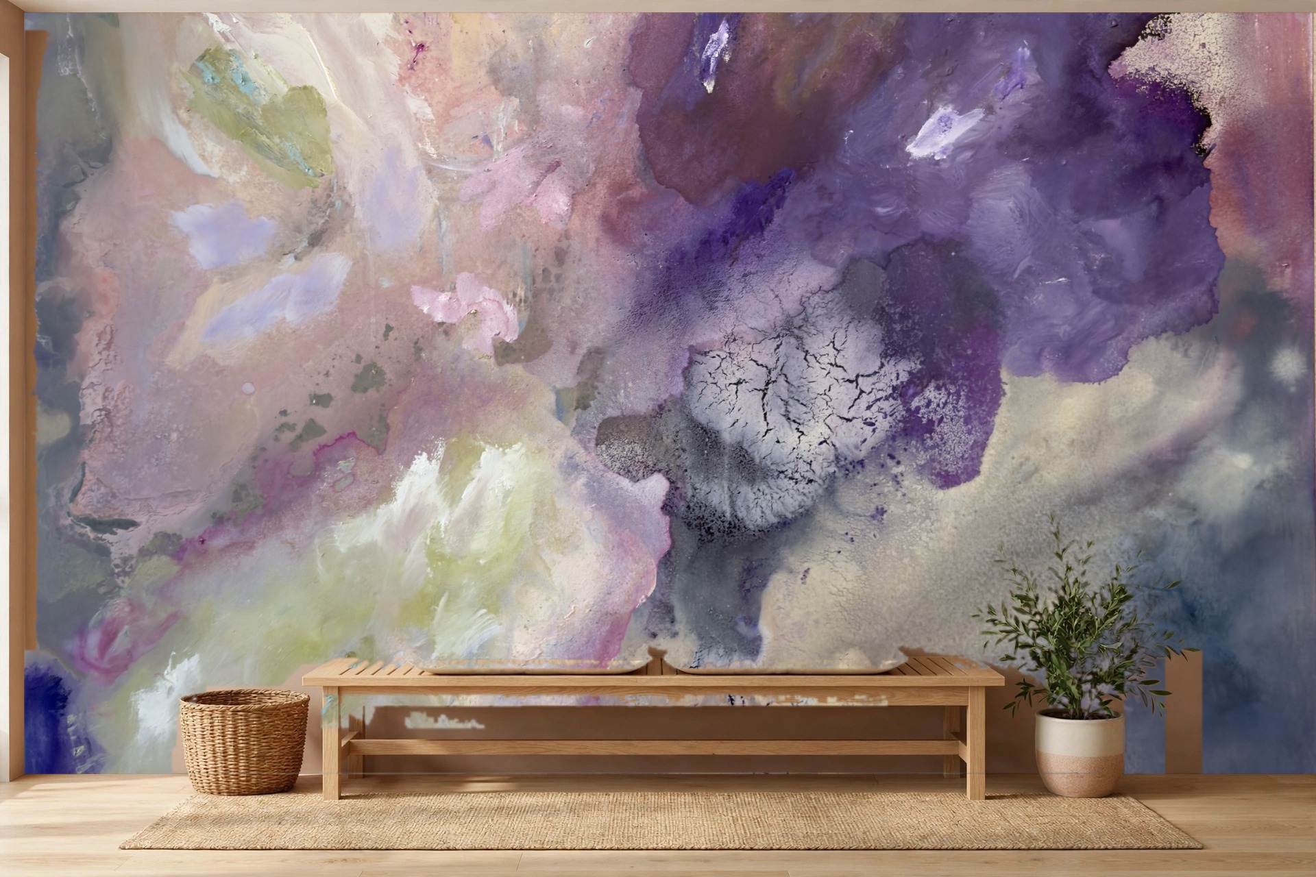 The Night Garden, No. 3 as a custom wallpaper mural by Charlene Falk