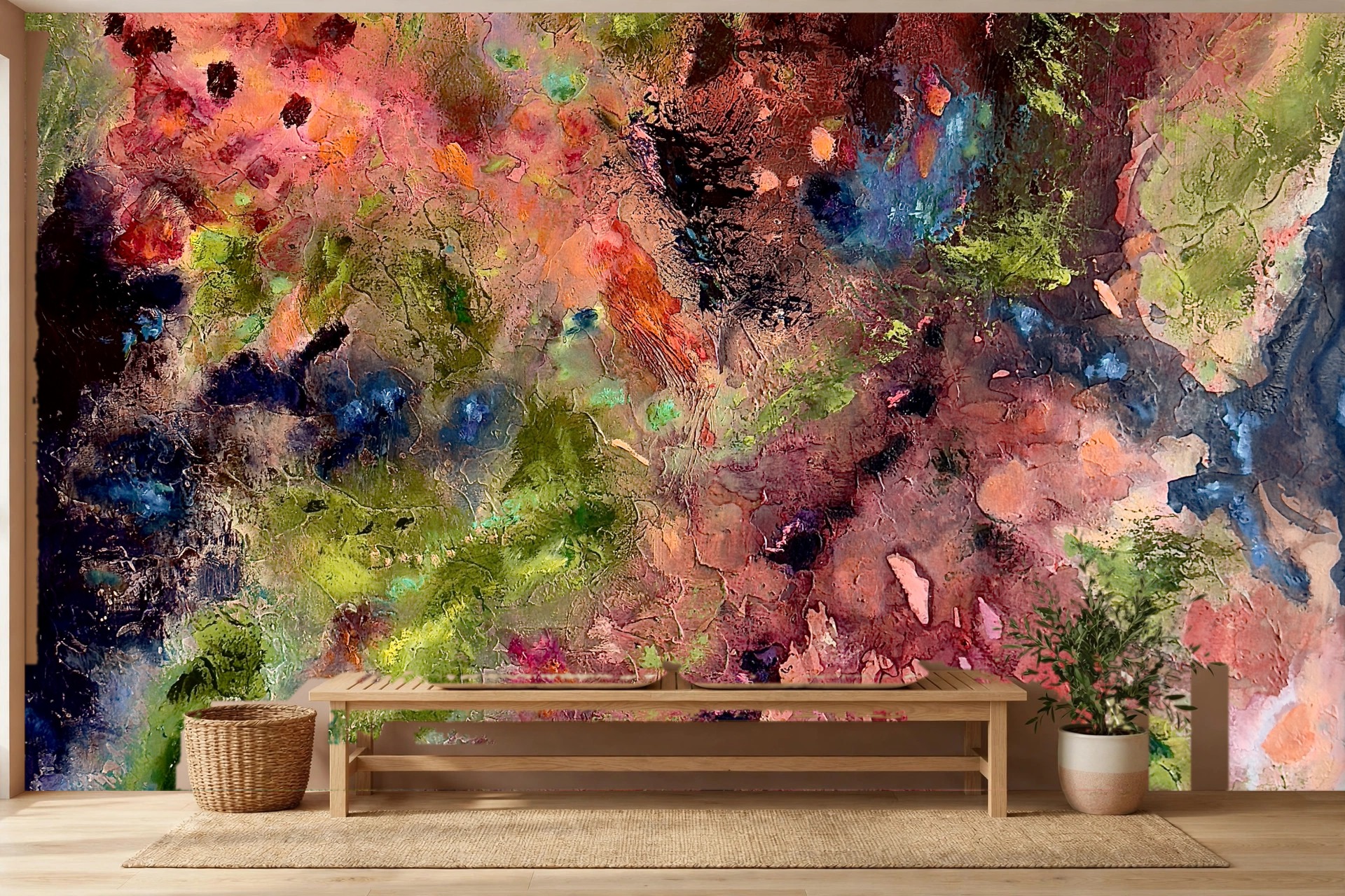 Wings as a custom wallpaper mural by Charlene Falk