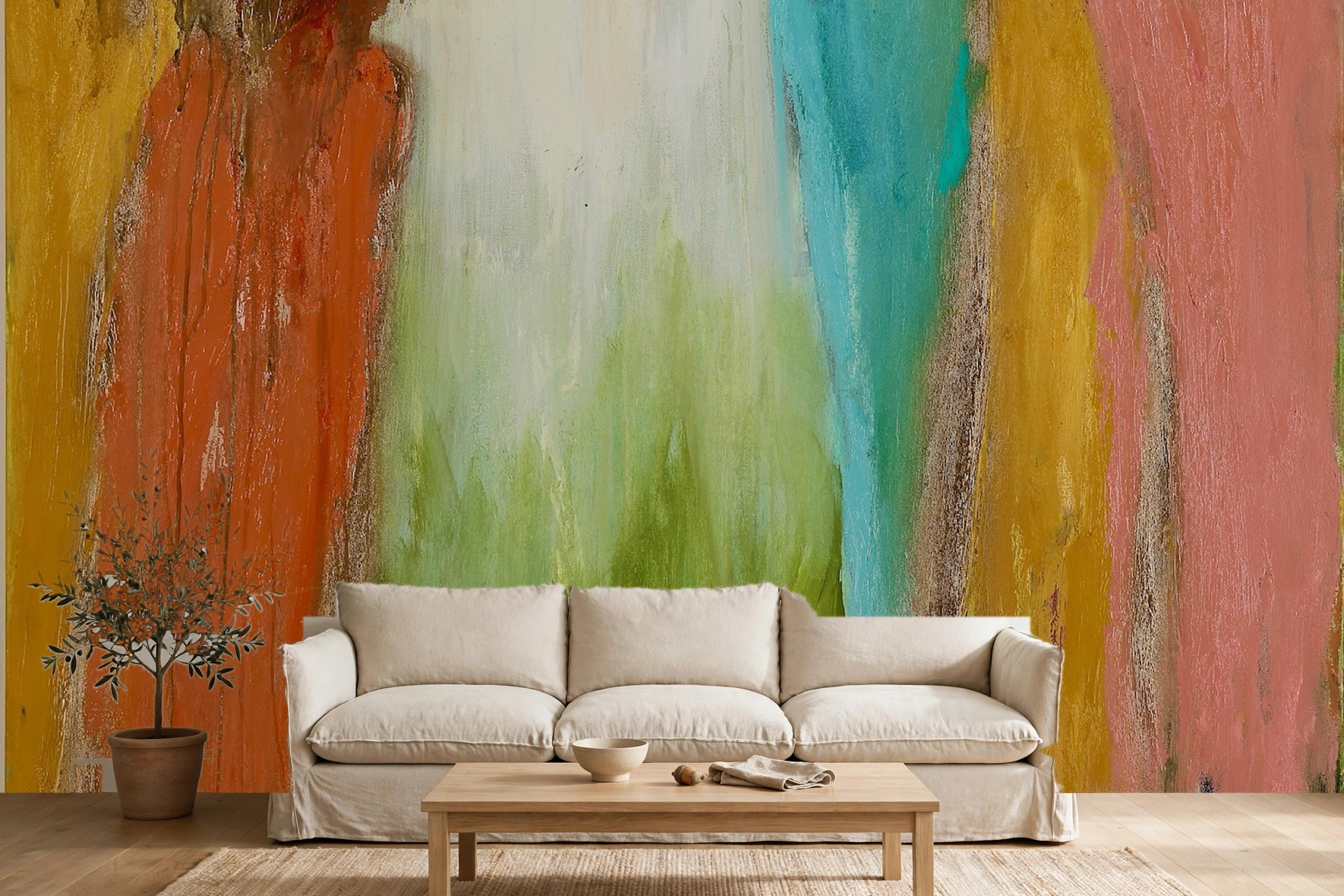 Guest House, No. 5 as a custom wallpaper mural by Charlene Falk