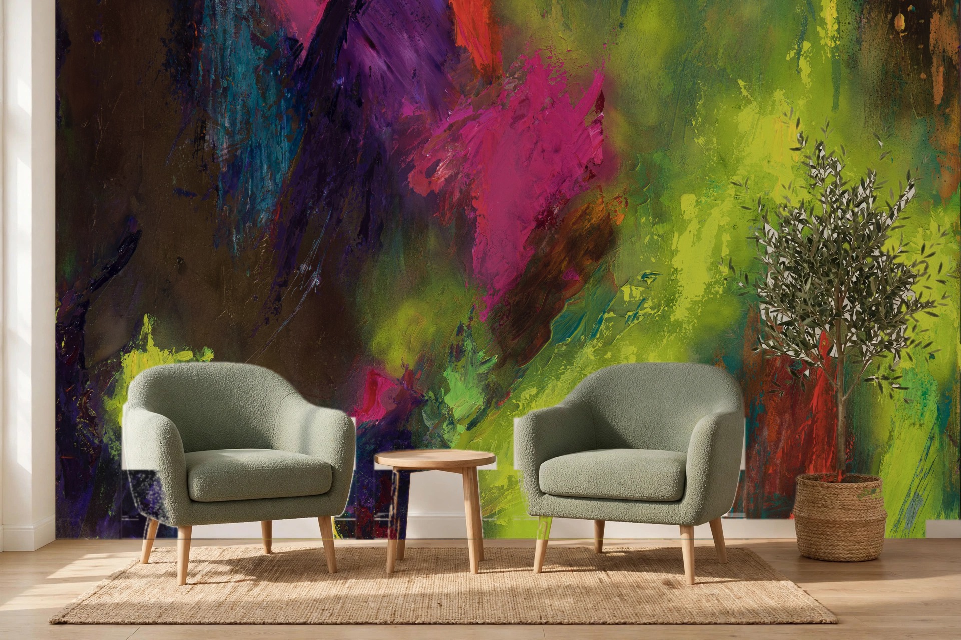 Bloom as a custom wallpaper mural by Charlene Falk