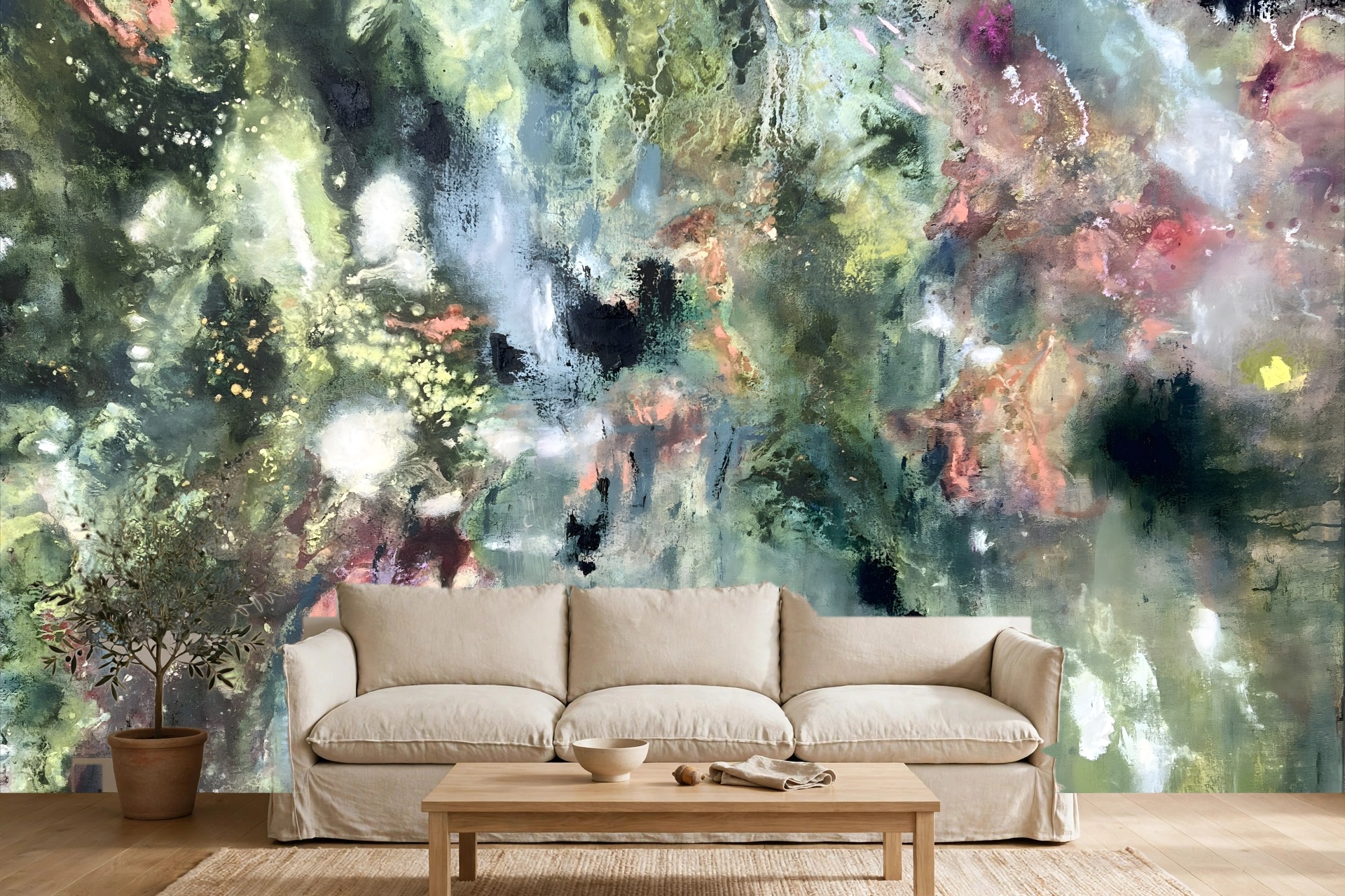 A Moment in Time, No. 6 as a custom wallpaper mural by Charlene Falk