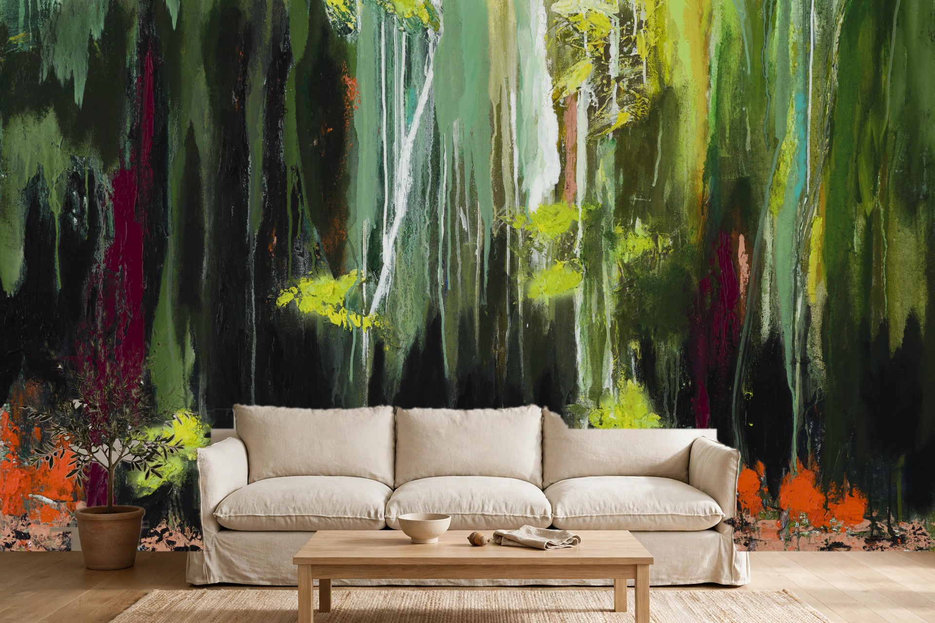 A Place You Cannot See, No. 1 as a custom wallpaper mural by Charlene Falk