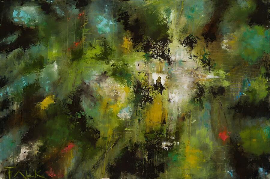 Looking Up — abstract painting by Charlene Falk