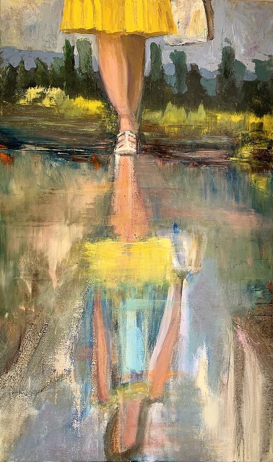Walk the Line — abstract painting by Charlene Falk