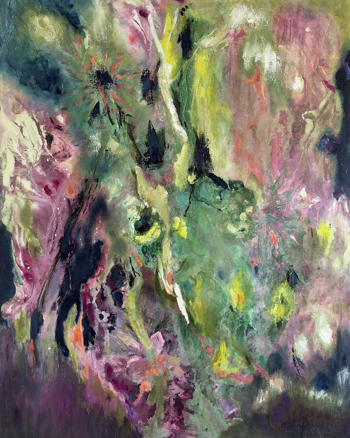 A Moment in Time, No. 4 — abstract painting by Charlene Falk