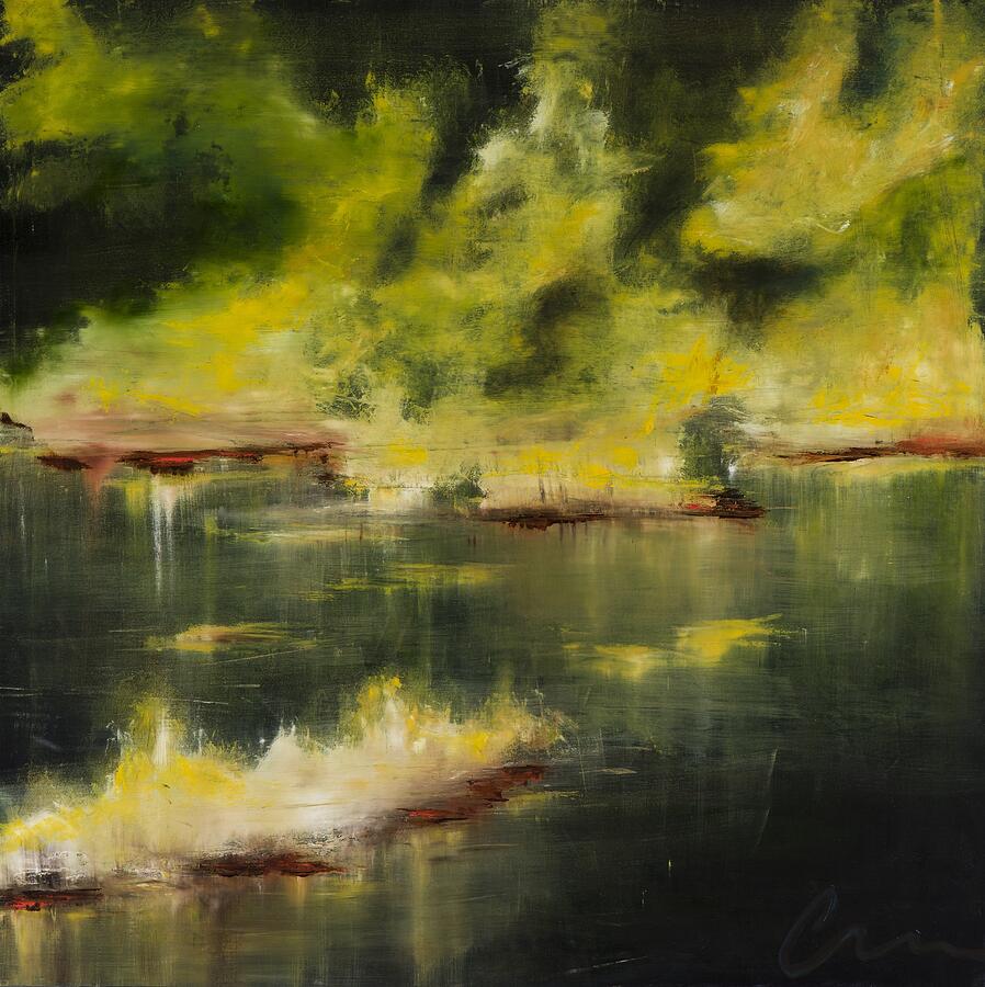 The Deep, No. 2 — abstract painting by Charlene Falk