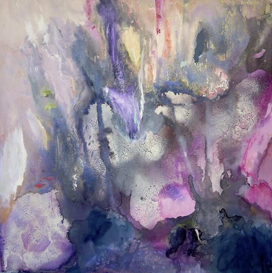 The Night Garden, No. 2 — abstract painting by Charlene Falk