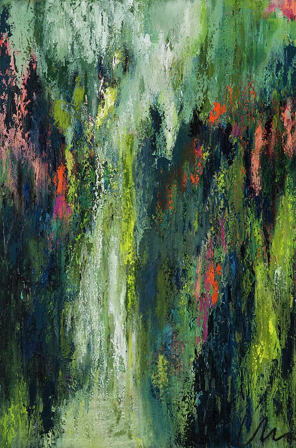 A Place You Cannot See, No. 4 — abstract painting by Charlene Falk