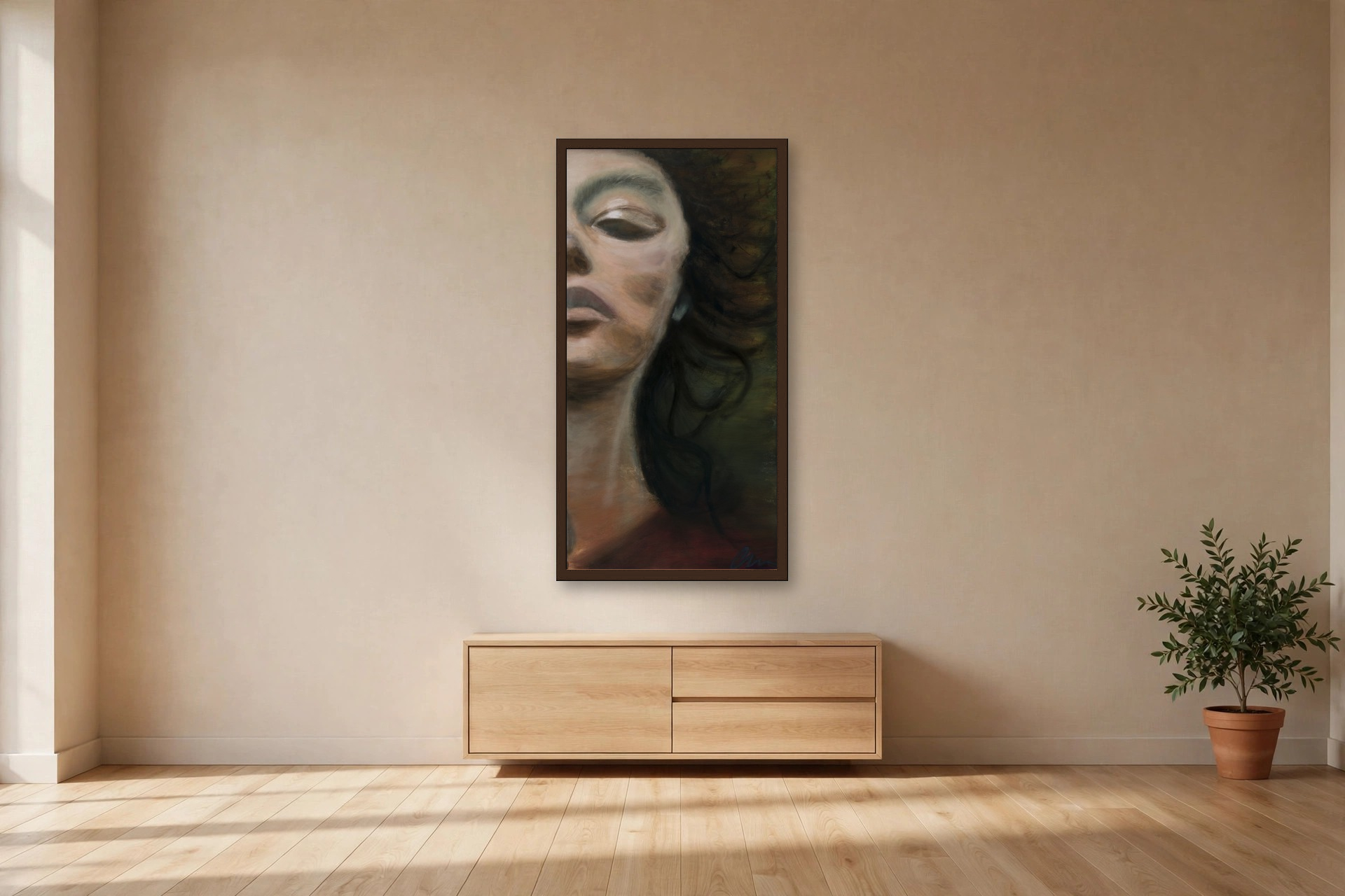 Everything by Charlene Falk — canvas print in a living room