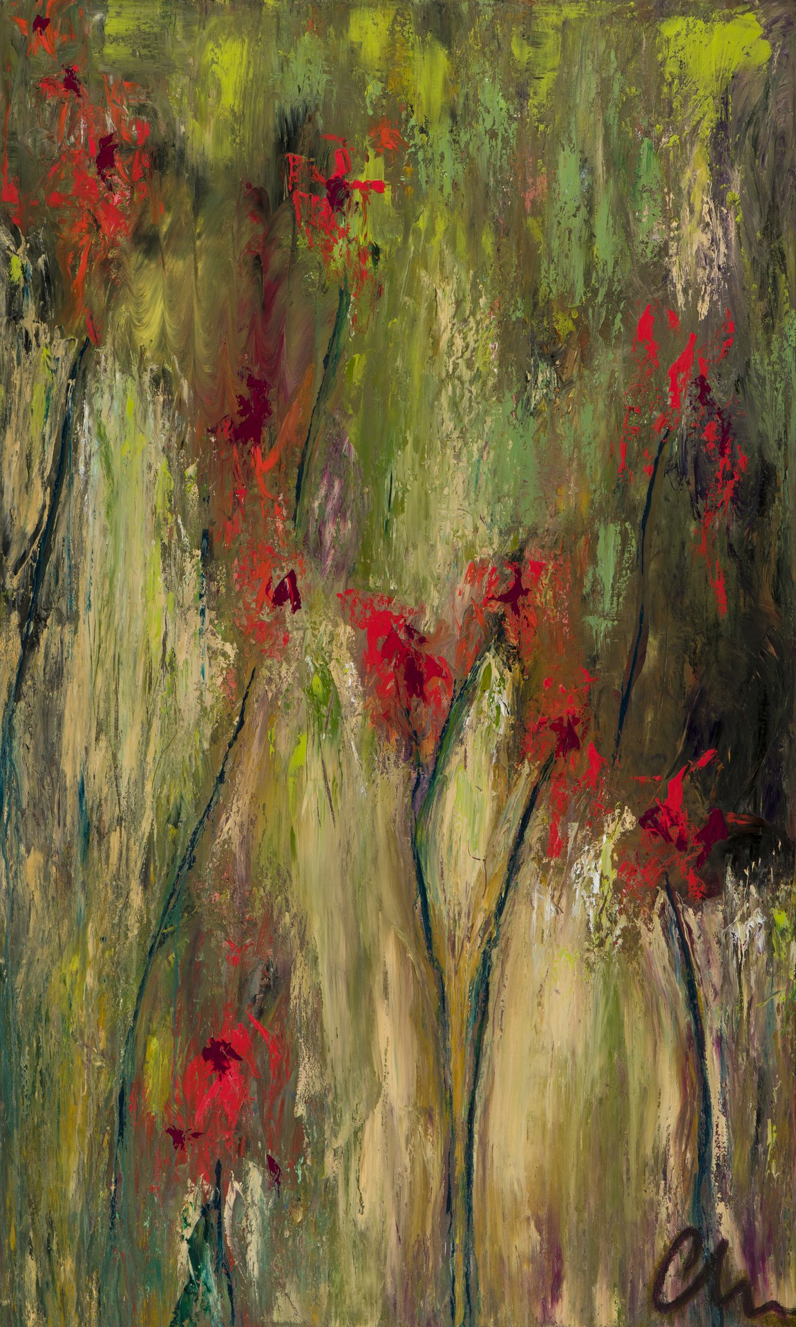 For Leah — abstract painting by Charlene Falk