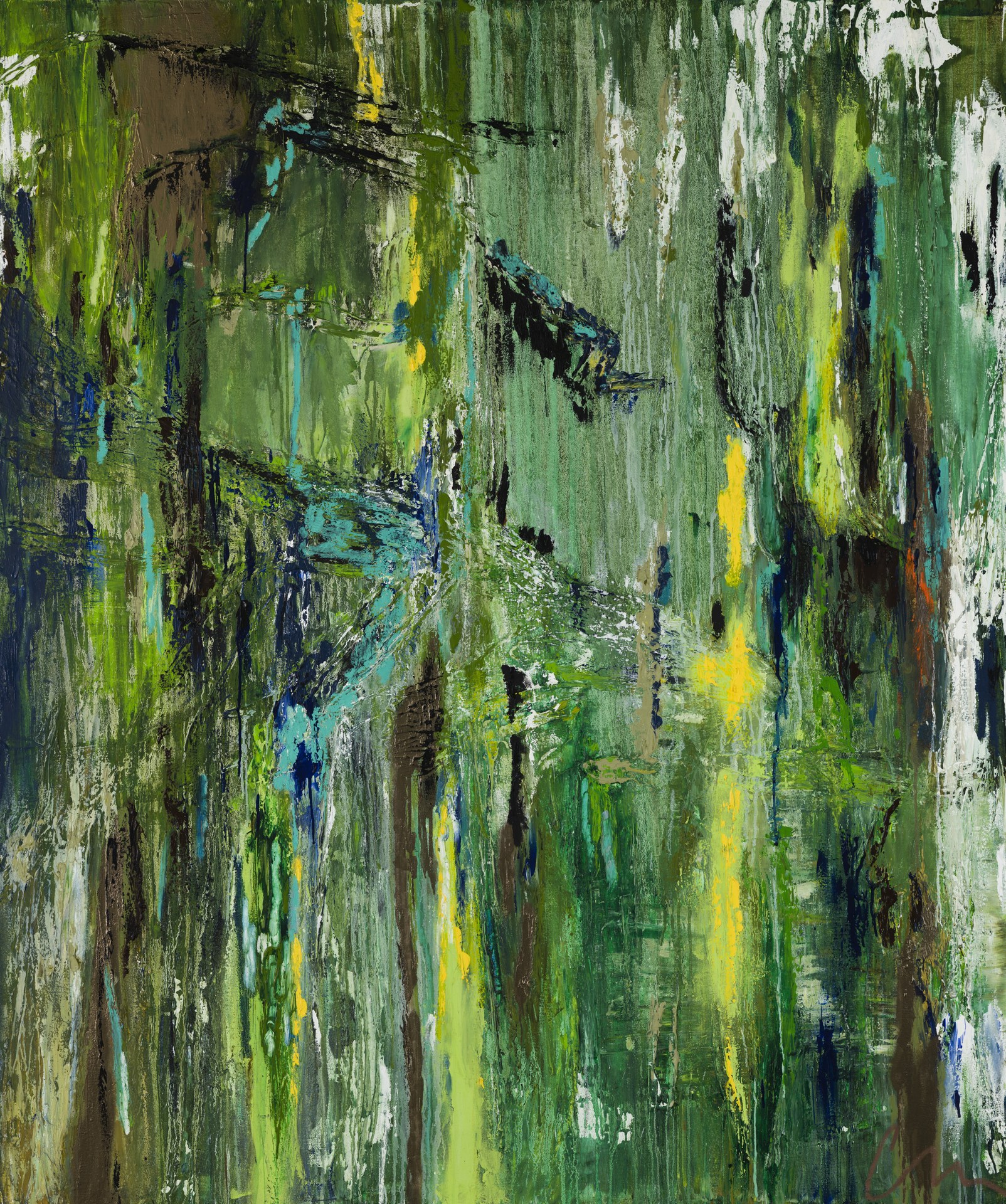 I Only Went For A Walk — abstract painting by Charlene Falk