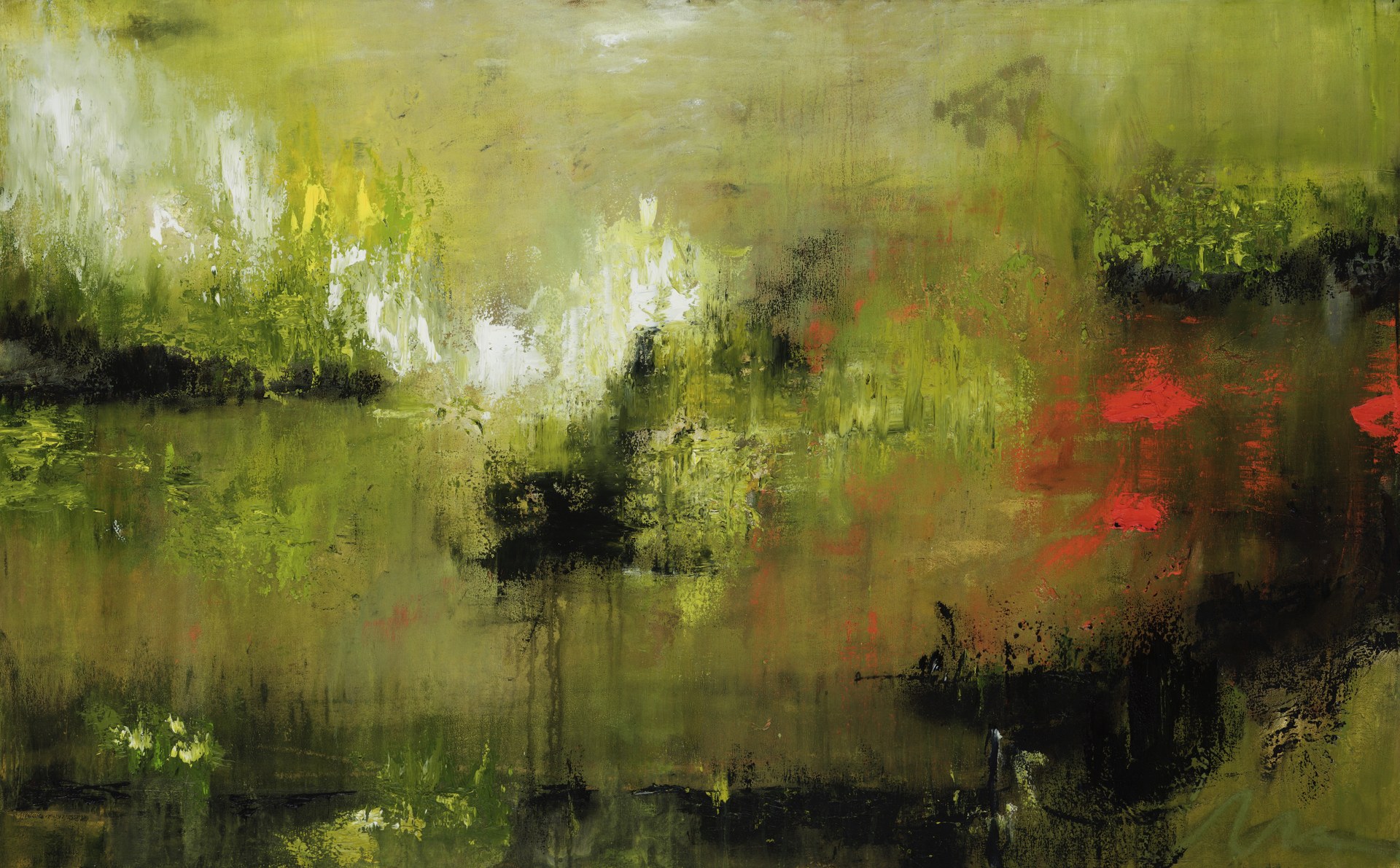 Where We Walk, No. 4 — abstract painting by Charlene Falk