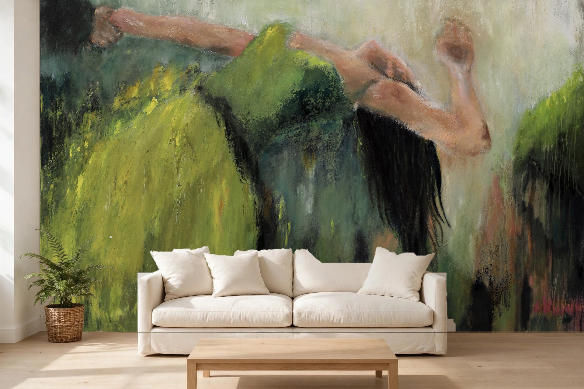 Free as a custom wallpaper mural by Charlene Falk