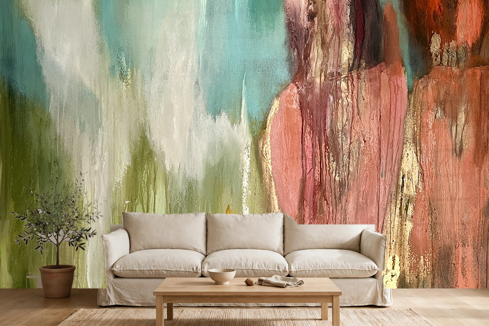 Guest House, No. 3 as a custom wallpaper mural by Charlene Falk