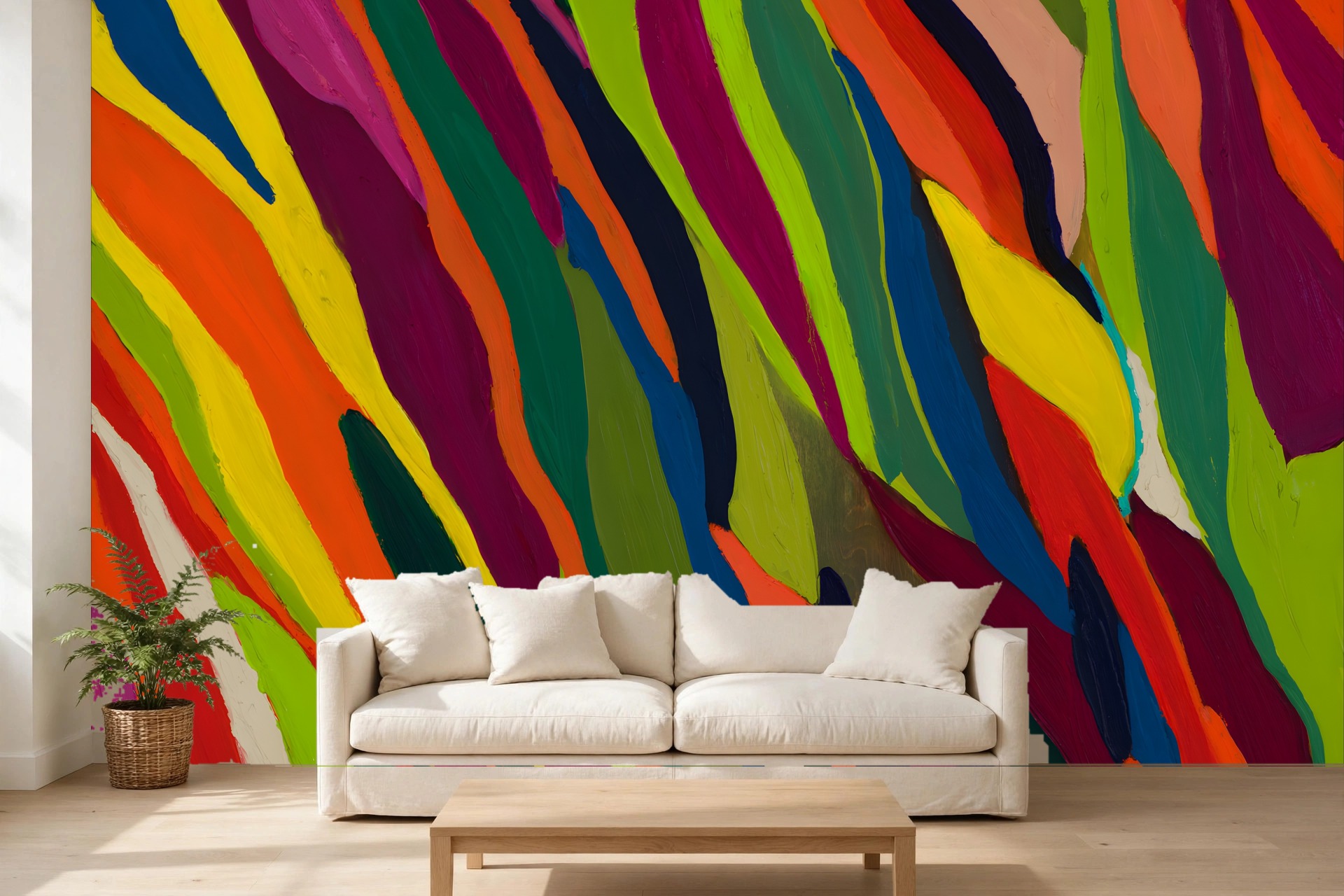 The Eucalyptus Tree, No. 4 as a custom wallpaper mural by Charlene Falk