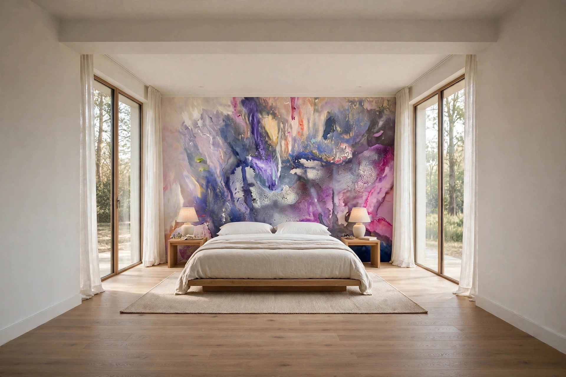 The Night Garden, No. 2 as a custom wallpaper mural by Charlene Falk