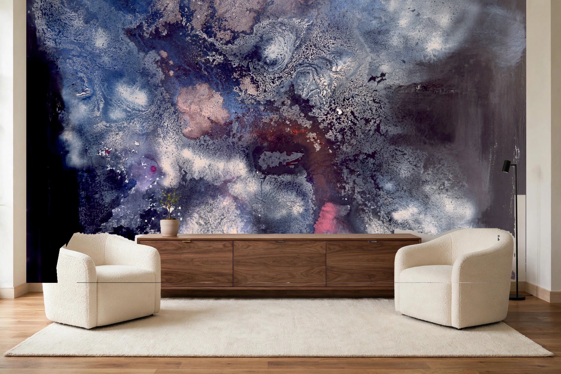 The Night Garden, No. 7 as a custom wallpaper mural by Charlene Falk