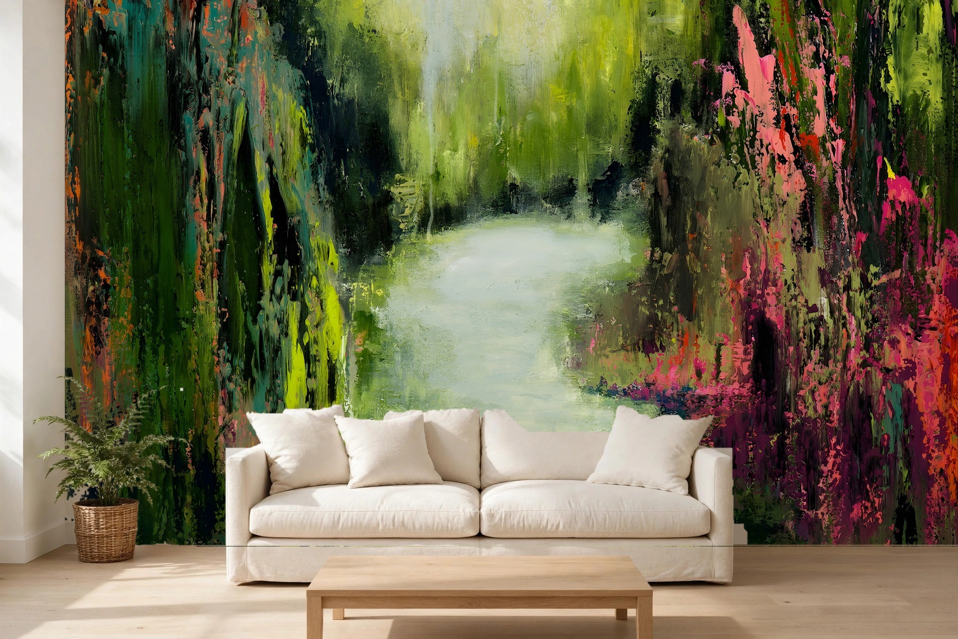 The River Flows as a custom wallpaper mural by Charlene Falk