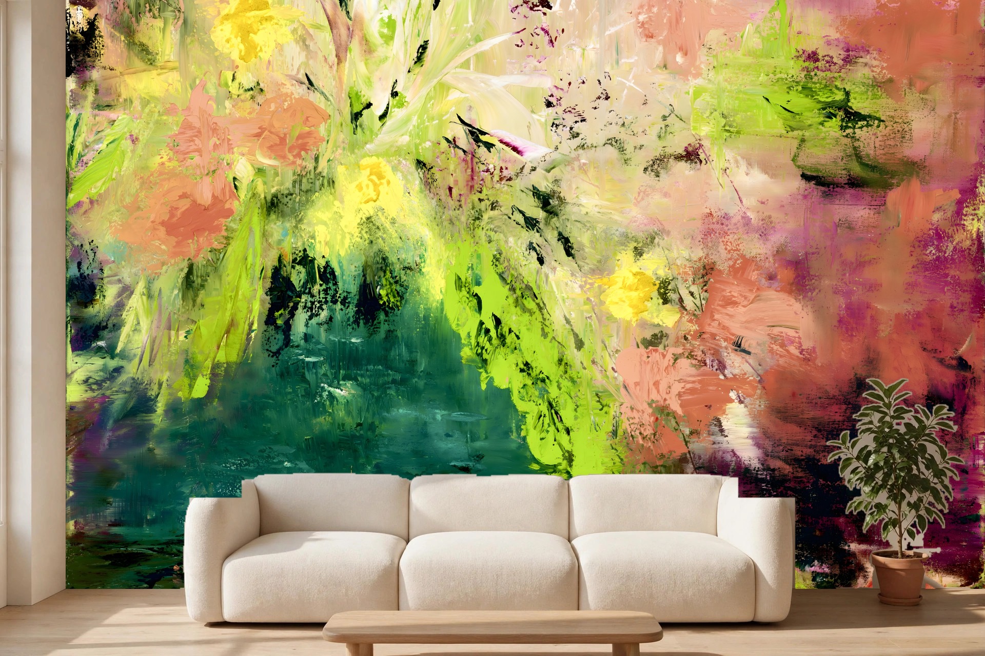 Amour as a custom wallpaper mural by Charlene Falk