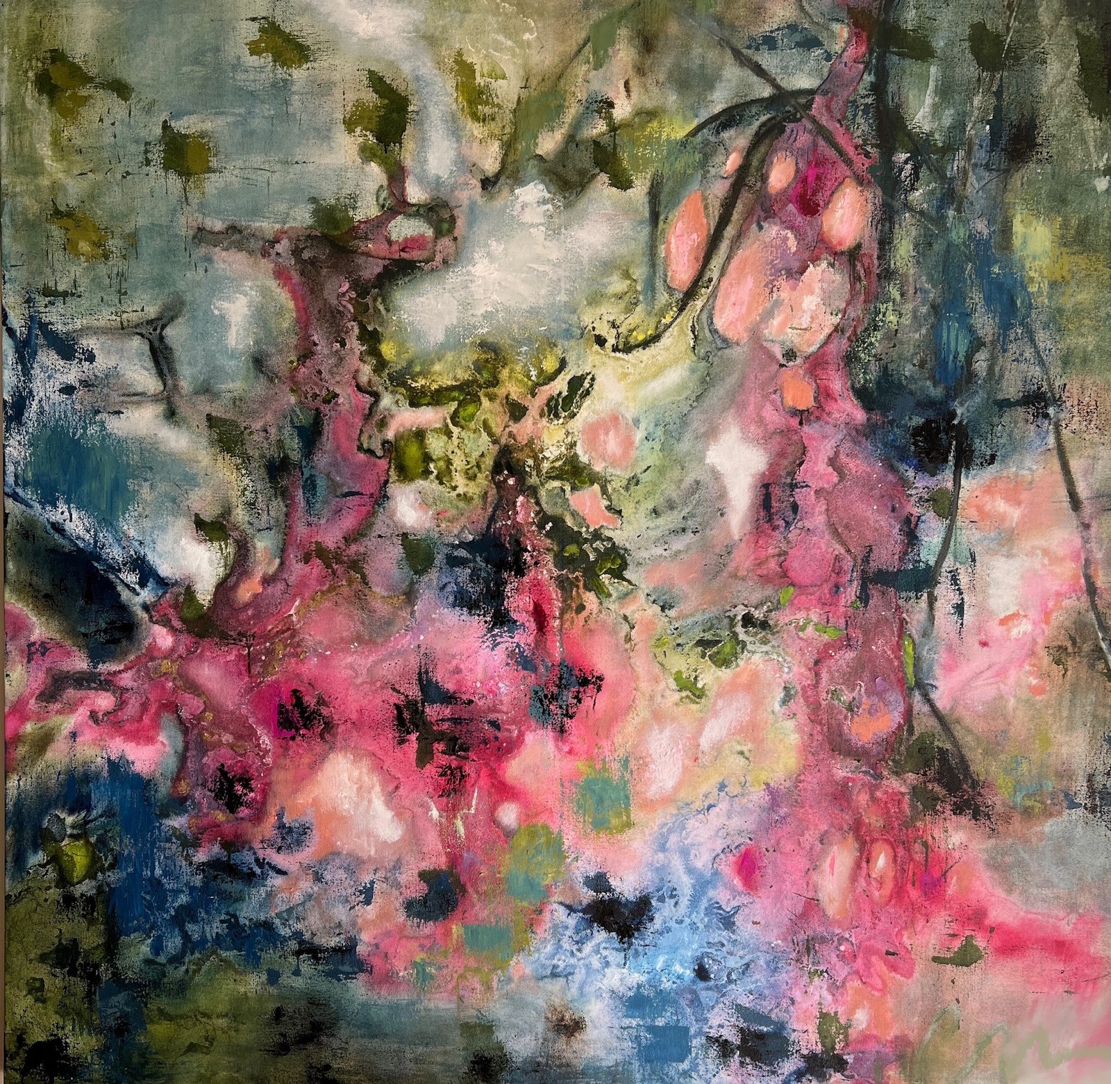 A Moment in Time, No. 5 — abstract painting by Charlene Falk