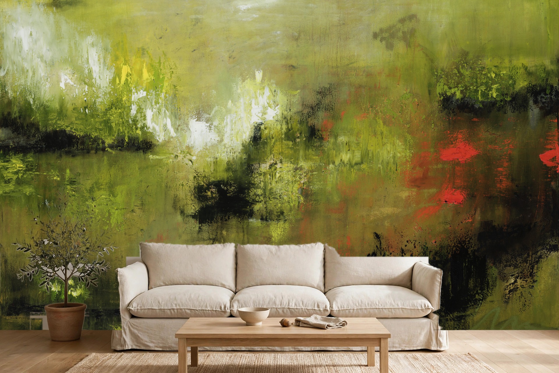 Where We Walk, No. 4 as a custom wallpaper mural by Charlene Falk