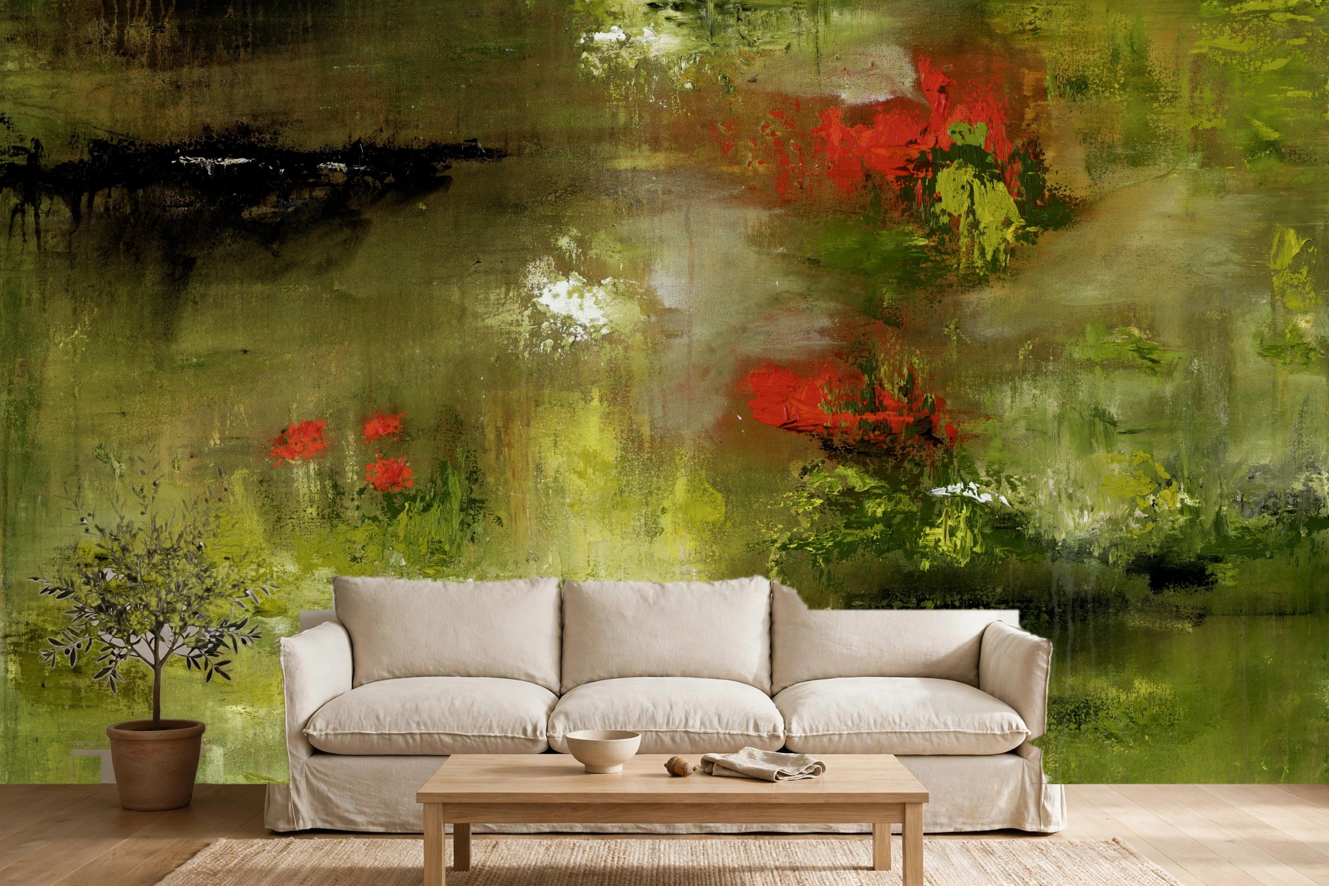 Where We Walk, No. 1 as a custom wallpaper mural by Charlene Falk
