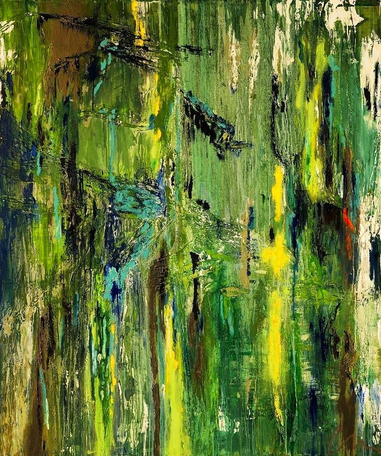 I Only Went For A Walk — abstract painting by Charlene Falk