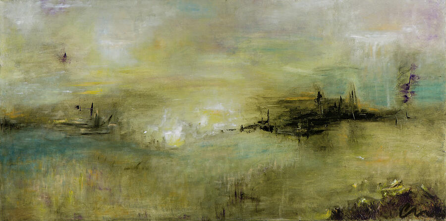 Break of Day — abstract painting by Charlene Falk