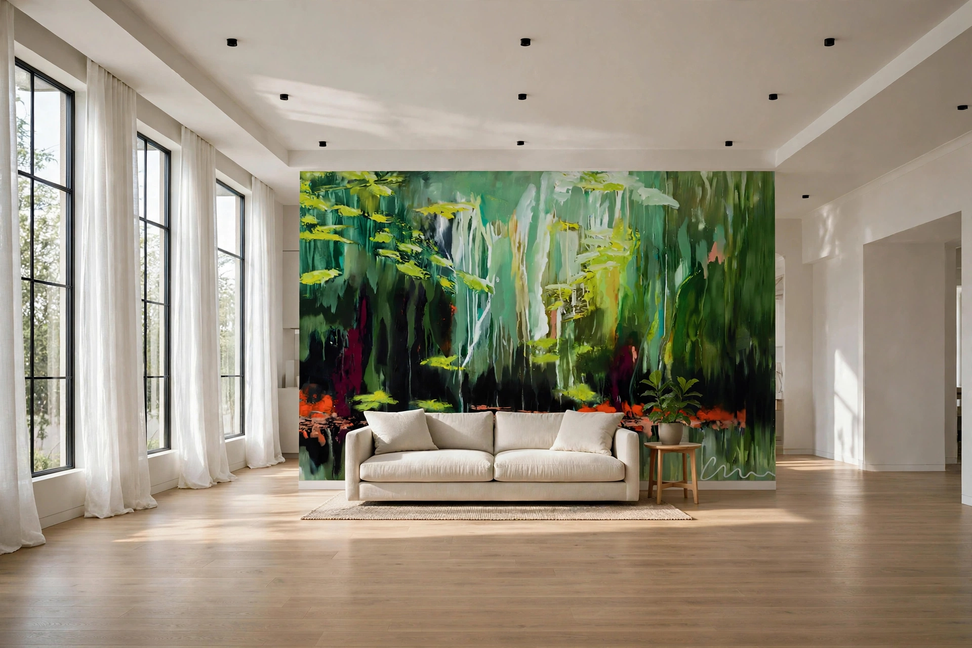 A Place You Cannot See as full-wall custom wallpaper by Charlene Falk