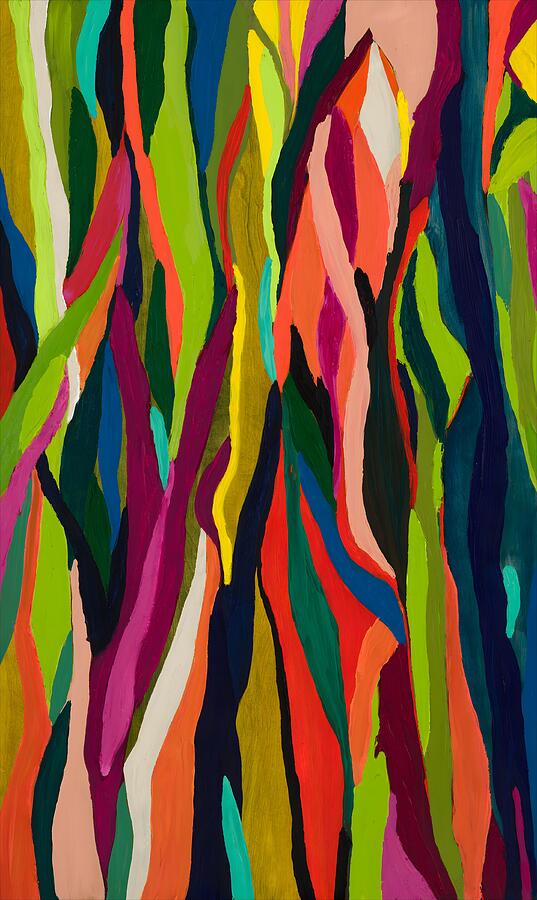 The Eucalyptus Tree, No. 1 — abstract painting by Charlene Falk