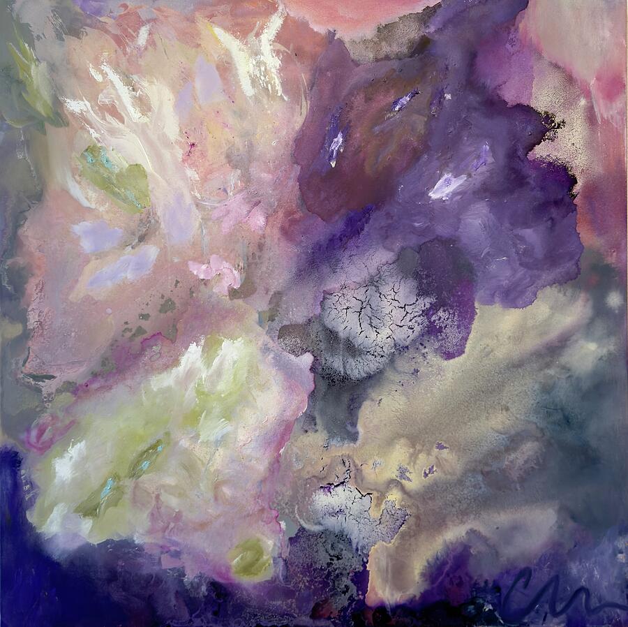 The Night Garden, No. 3 — abstract painting by Charlene Falk