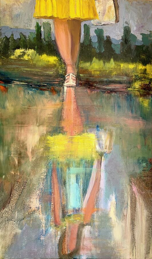 Walk the Line — abstract painting by Charlene Falk