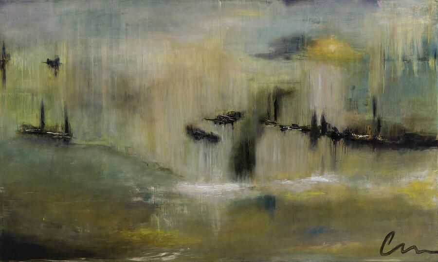 Water's Edge — abstract painting by Charlene Falk