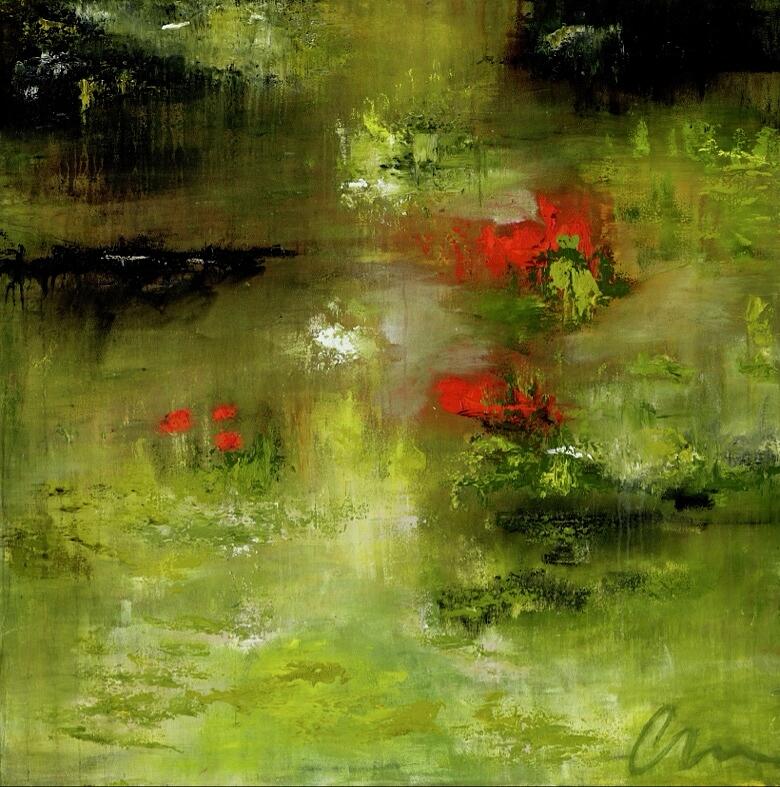 Where We Walk, No. 1 — abstract painting by Charlene Falk