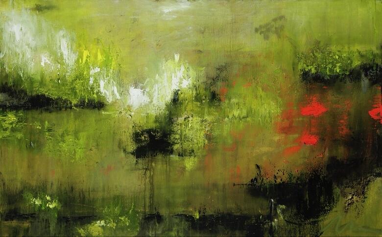 Where We Walk, No. 4 — abstract painting by Charlene Falk
